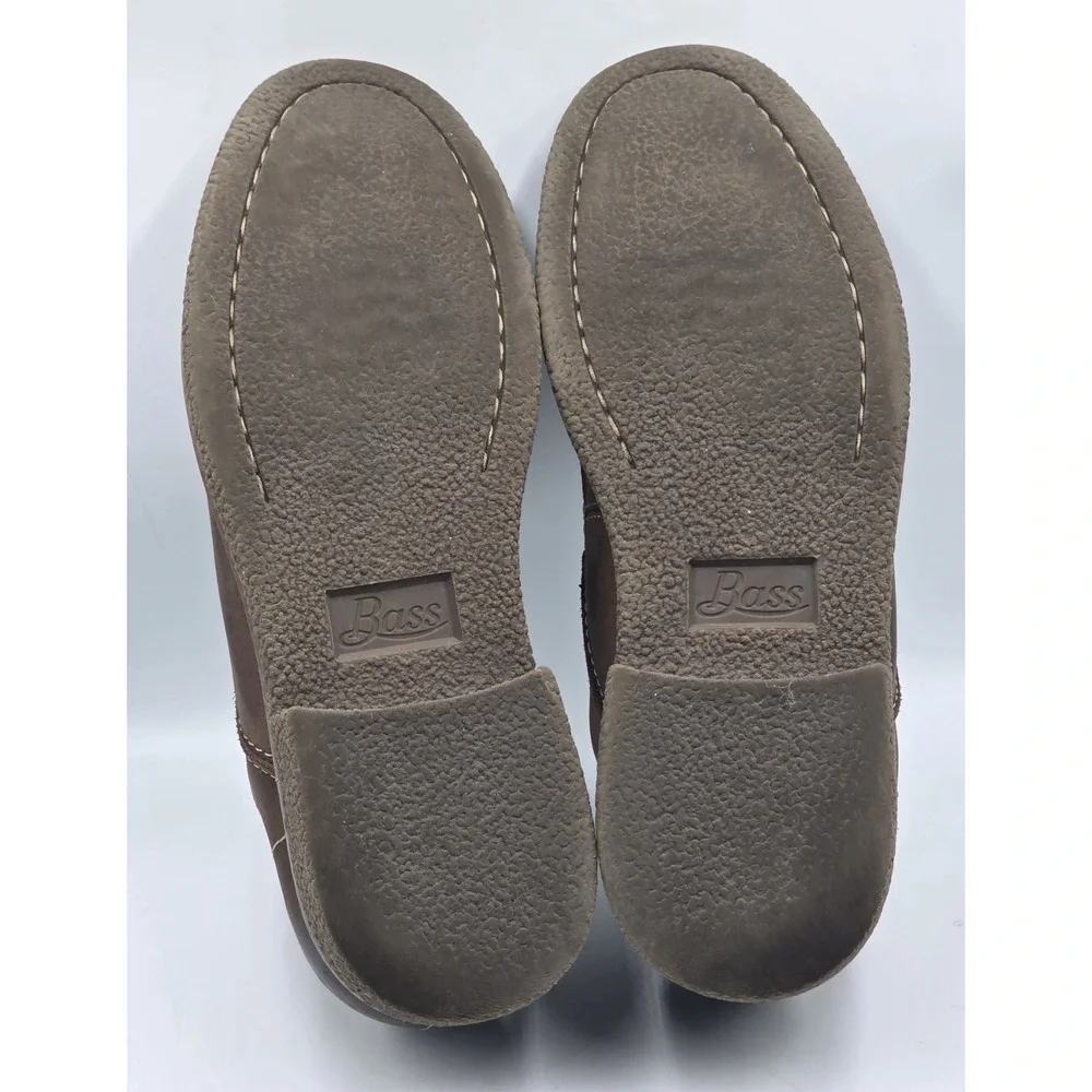G.H. Bass Brewer Leather Shoes Mens 10.5M Brown Casual Loafers 4181